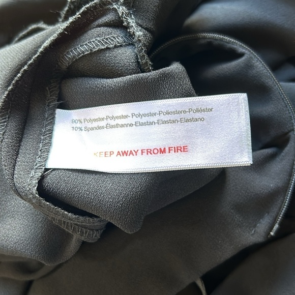 SOLACE LONDON Sterling Jumpsuit Black Criss Cross Back Zip Closure Chic Sz 4 - Picture 12 of 12